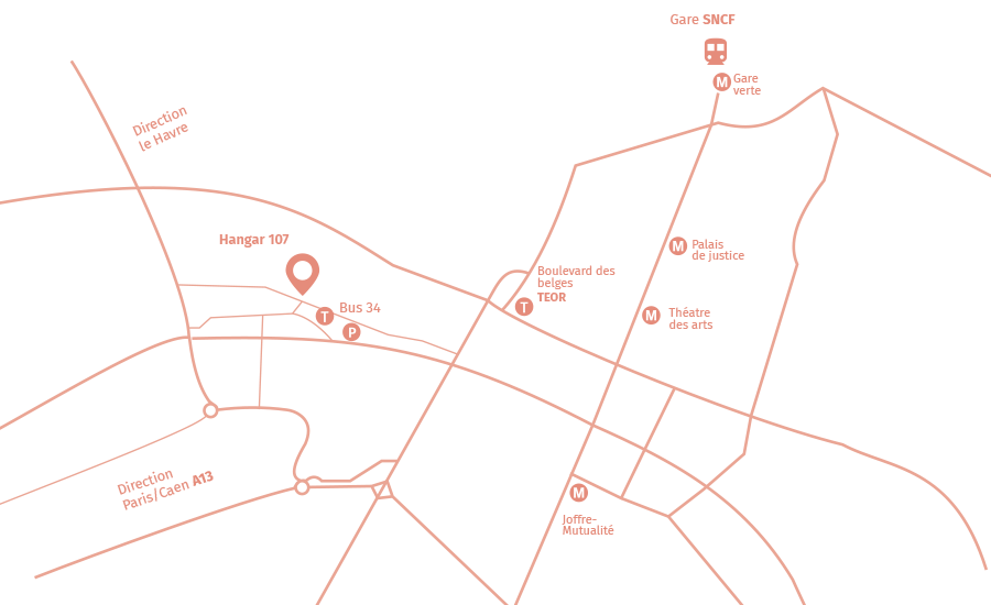 Plan d'accès au Village by CA Rouen Vallée de Seine